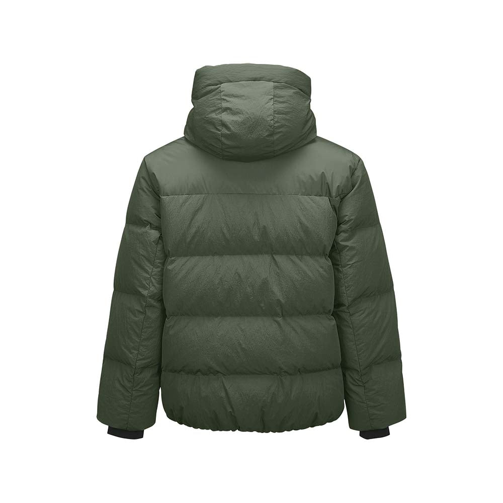 Skechers unisex Go Trail Woven Down Jacket in Thyme for outdoor performance wear