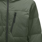 Skechers unisex Go Trail Woven Down Jacket in Thyme for outdoor performance wear