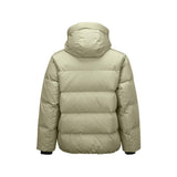 Skechers unisex Go Trail Woven Down Jacket in Sage Beige for outdoor performance wear
