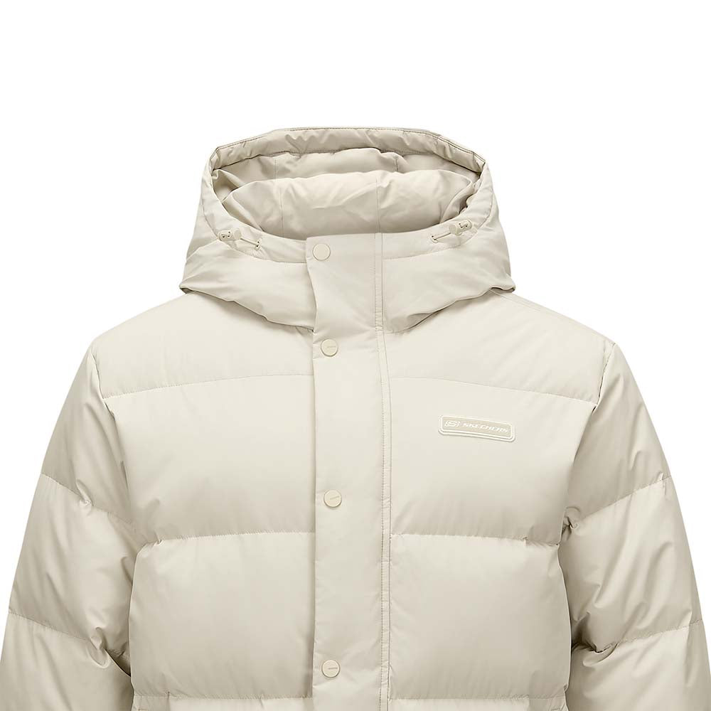 Skechers unisex Sport-Utility Woven Down Jacket in Peyote for lifestyle wear