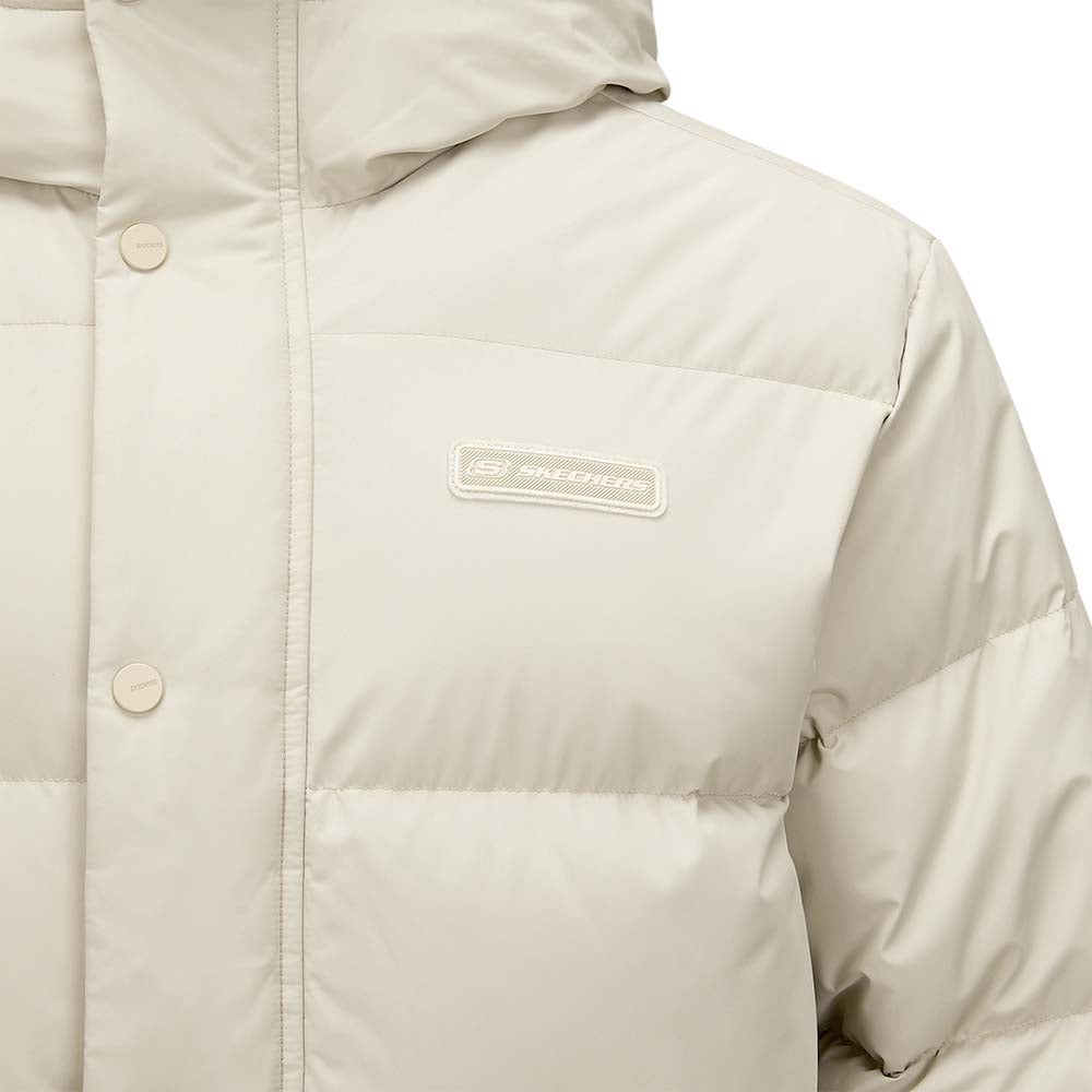 Skechers unisex Sport-Utility Woven Down Jacket in Peyote for lifestyle wear
