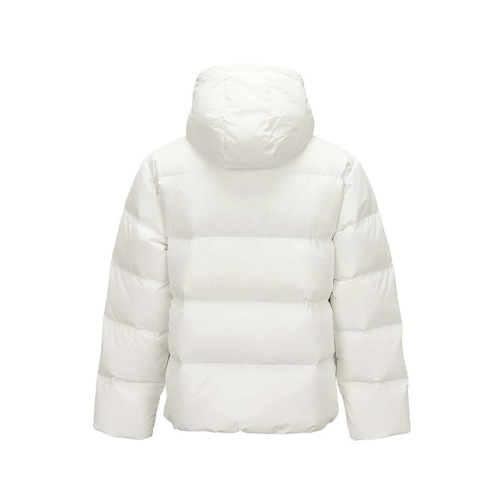 Skechers unisex Sport-Utility Woven Down Jacket in Marshmallow for lifestyle wear