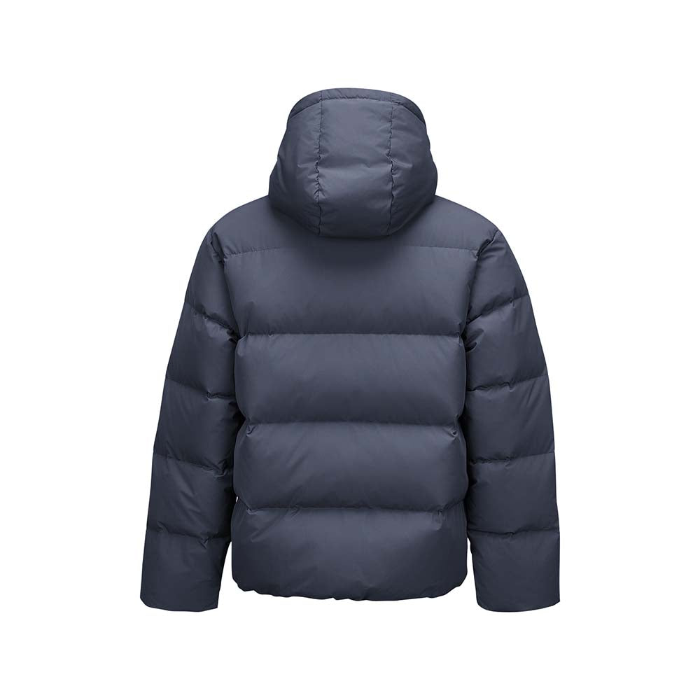 Skechers unisex Sport-Utility Woven Down Jacket in Odyssey Gray for lifestyle wear