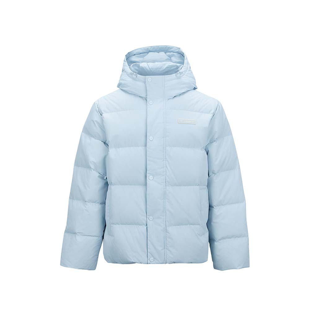 Skechers unisex Sport-Utility Woven Down Jacket in Sky Writing for lifestyle wear