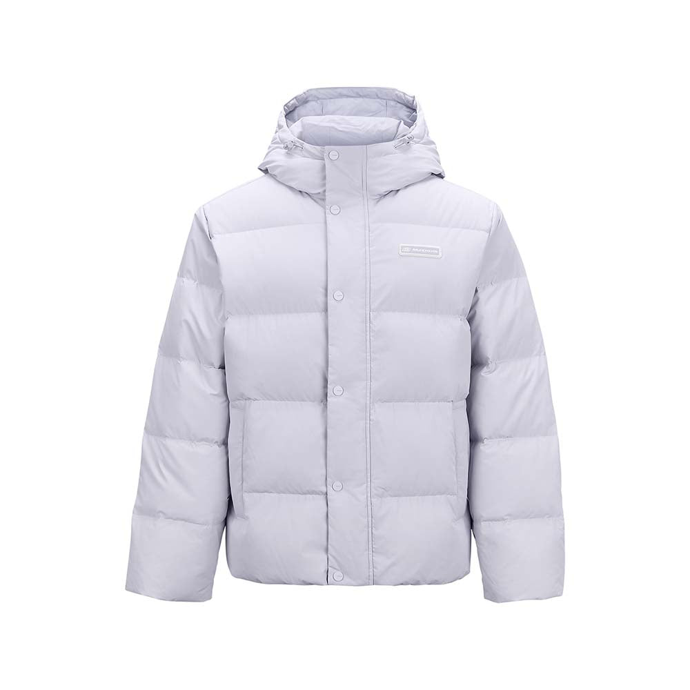 Skechers unisex Sport-Utility Woven Down Jacket in Haze Purple for lifestyle wear
