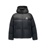 Skechers women's Sport-Utility Woven Down Jacket in Black Beauty for lifestyle wear