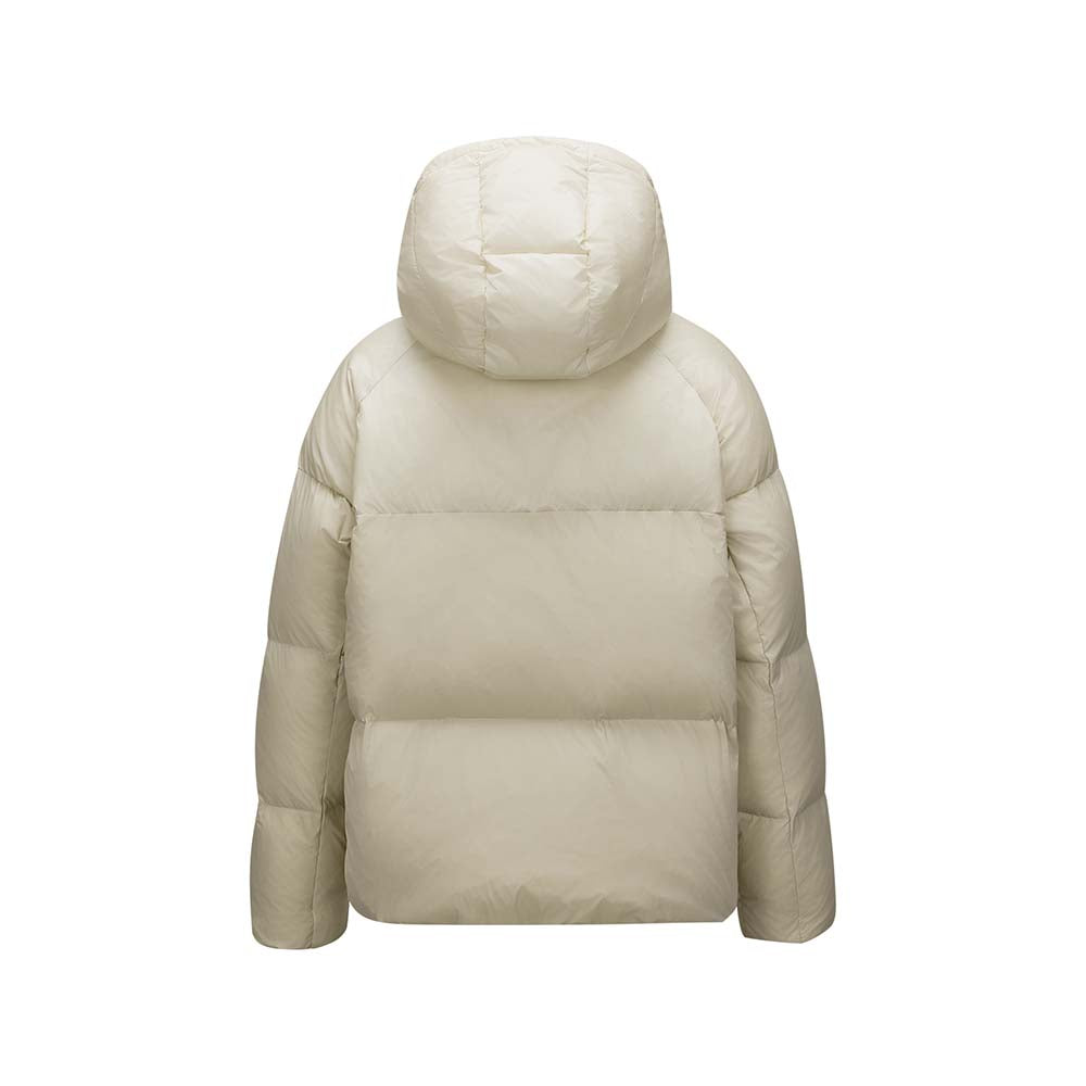 Skechers women's Sport-Utility Woven Down Jacket in Peyote for lifestyle wear