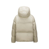 Skechers women's Sport-Utility Woven Down Jacket in Peyote for lifestyle wear