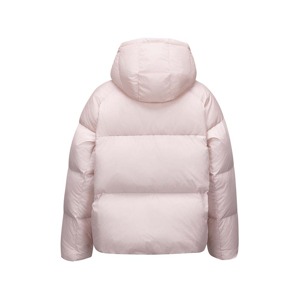 Skechers women's Sport-Utility Woven Down Jacket in Pale Lilac for lifestyle wear