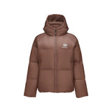 Skechers women's Sport-Utility Woven Down Jacket in Cappuccino for lifestyle wear