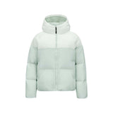 Skechers women's Sport-Utility Woven Down Jacket in Mercury Green for lifestyle wear