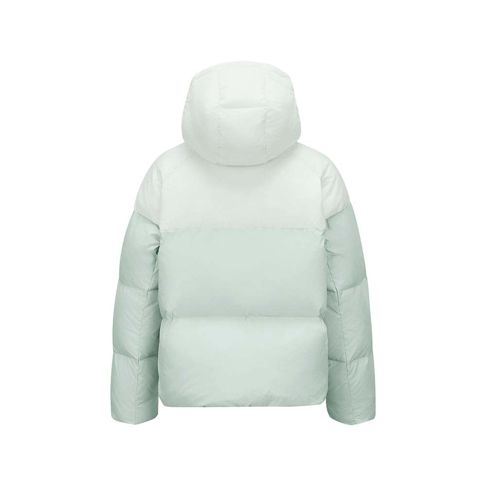 Skechers women's Sport-Utility Woven Down Jacket in Mercury Green for lifestyle wear