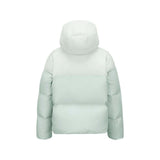 Skechers women's Sport-Utility Woven Down Jacket in Mercury Green for lifestyle wear