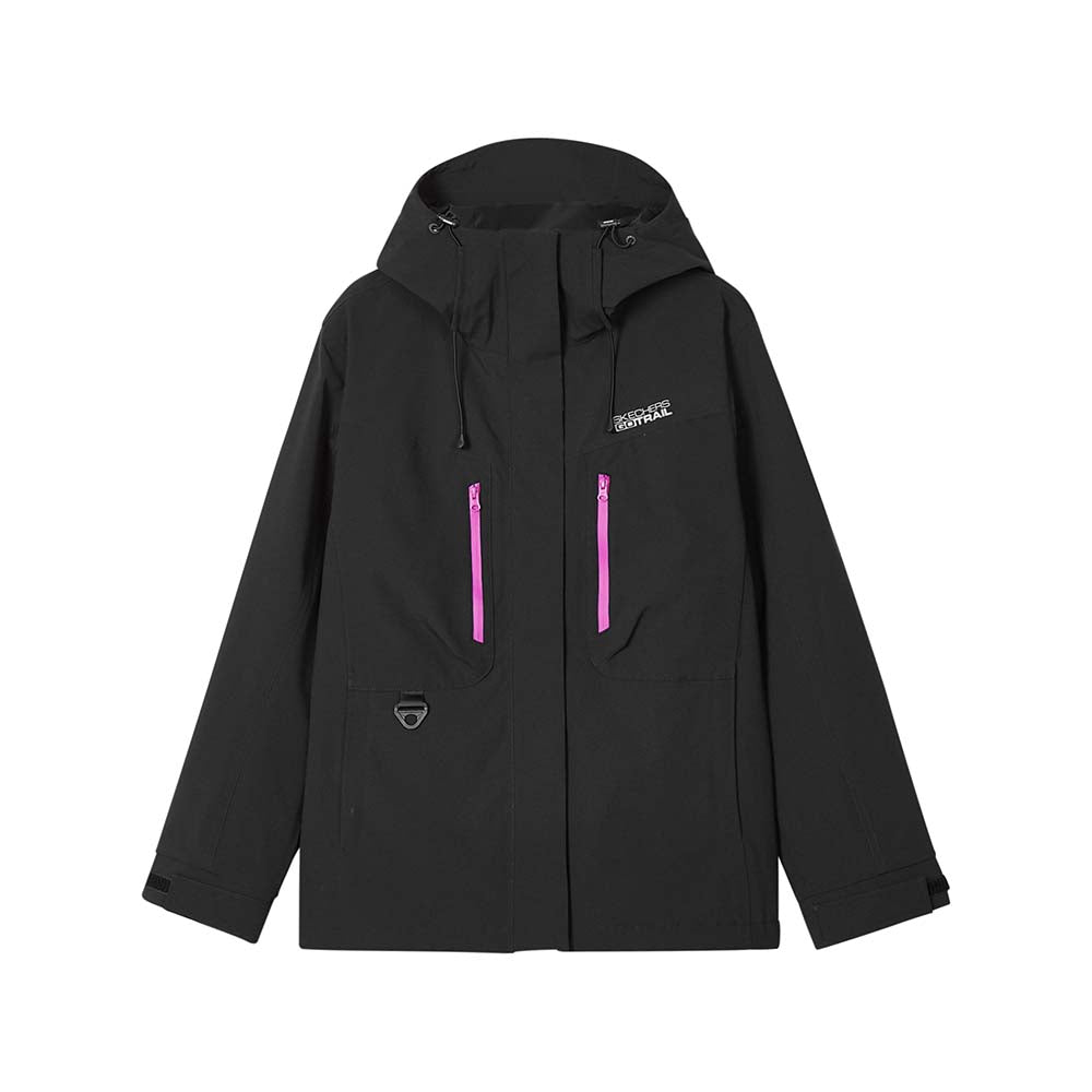 Skechers women's Go Trail 3 in 1 Jacket in Black Beauty for outdoor performance wear