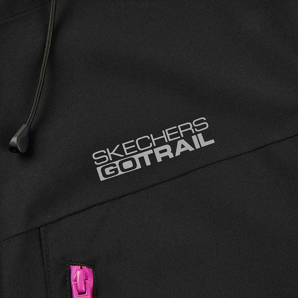 Skechers women's Go Trail 3 in 1 Jacket in Black Beauty for outdoor performance wear