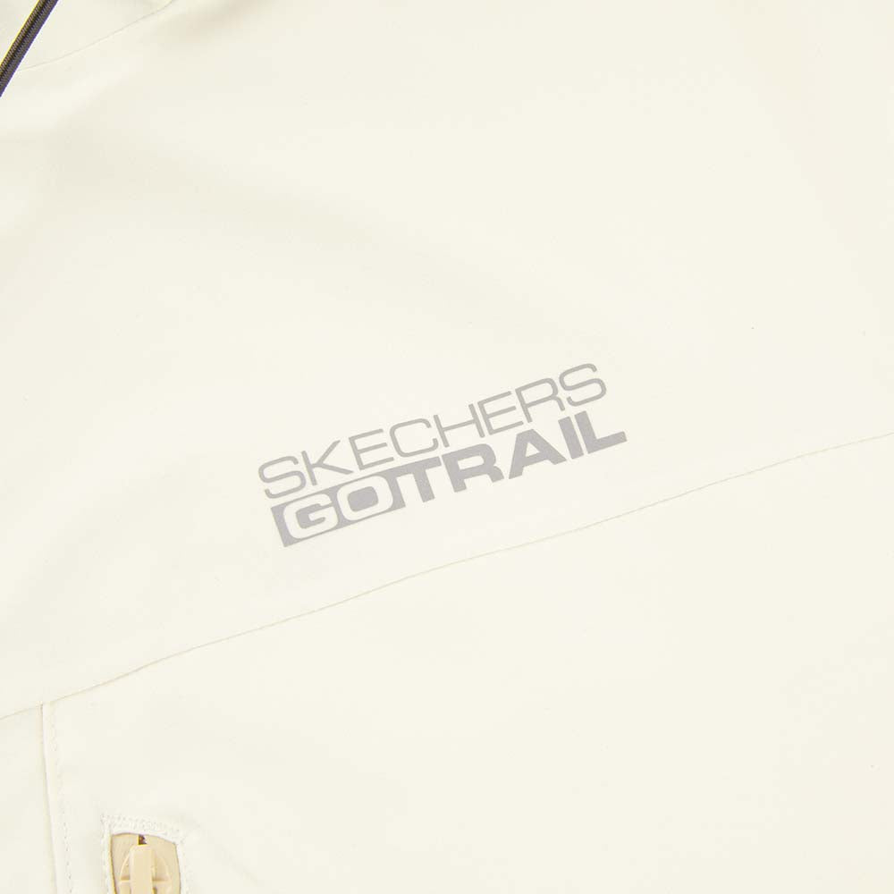 Skechers women's Go Trail 3 in 1 Jacket in Almond White for outdoor performance wear