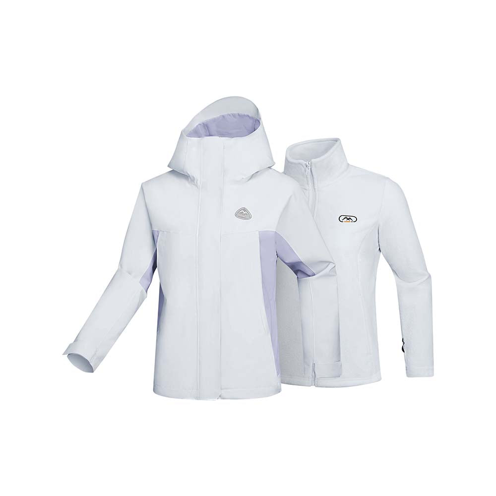 Skechers women's Go Trail 3 in 1 Jacket in Lilac Hint for outdoor performance wear