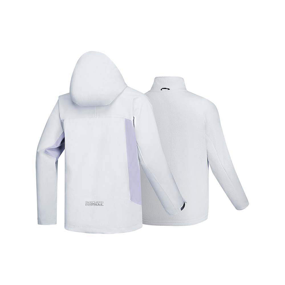 Skechers women's Go Trail 3 in 1 Jacket in Lilac Hint for outdoor performance wear