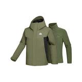 Skechers women's Go Trail 3 in 1 Jacket in Kalamata Green for outdoor performance wear