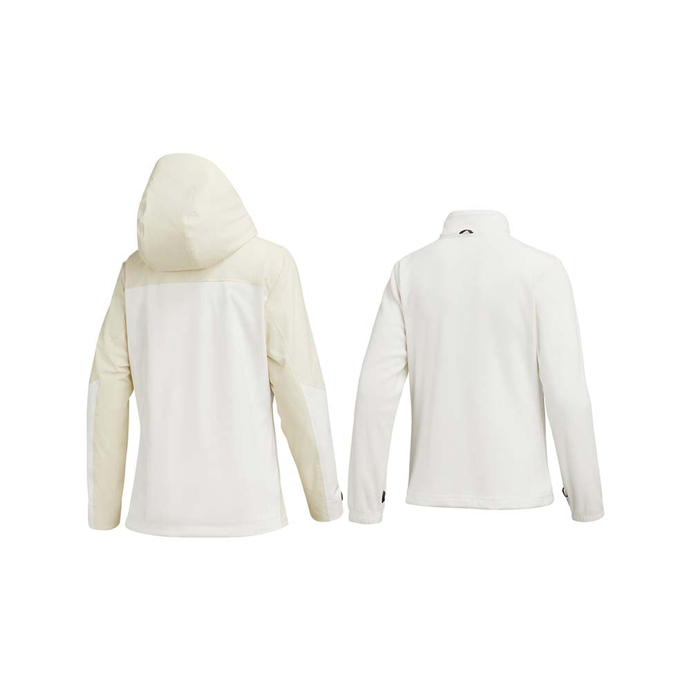 Skechers women's Go Trail 3 in 1 Jacket in Marshmallow for outdoor performance wear