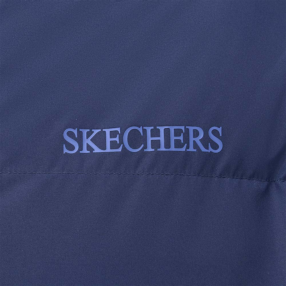 Skechers men's Sport-Utility Woven Down Coat in Peacoat for lifestyle wear