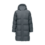 Skechers men's Sport-Utility Woven Down Coat in Gray Pinstripe for lifestyle wear