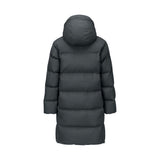 Skechers men's Sport-Utility Woven Down Coat in Gray Pinstripe for lifestyle wear