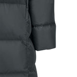 Skechers men's Sport-Utility Woven Down Coat in Gray Pinstripe for lifestyle wear