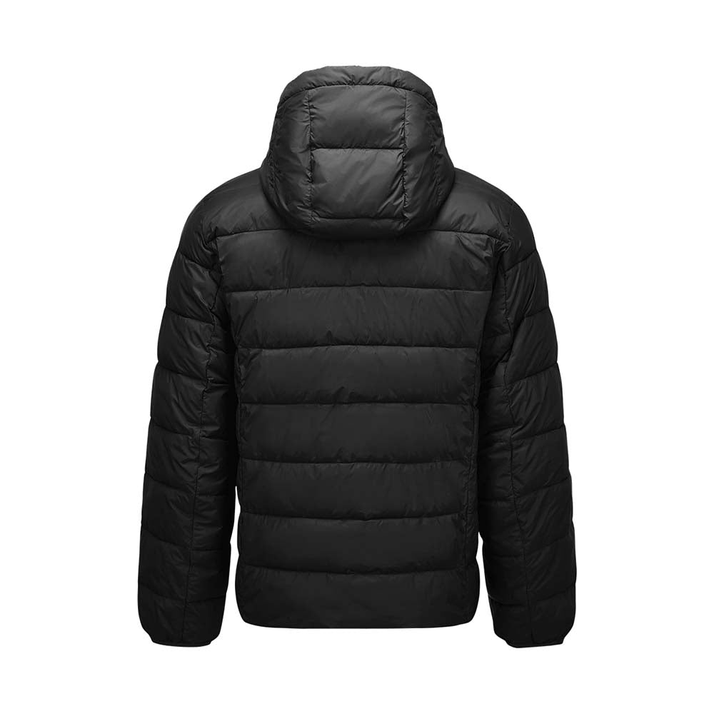 Skechers unisex Sport-Utility Woven Quilted Hooded Jacket in Black Beauty for outdoor performance wear
