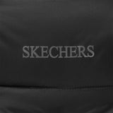 Skechers unisex Sport-Utility Woven Quilted Hooded Jacket in Black Beauty for outdoor performance wear