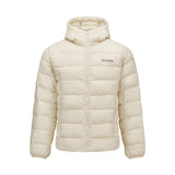 Skechers unisex Sport-Utility Woven Quilted Hooded Jacket in Whitecap Gray for outdoor performance wear