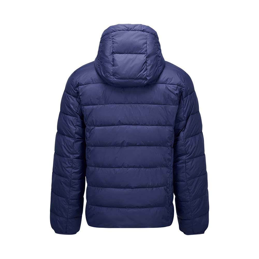 Skechers unisex Sport-Utility Woven Quilted Hooded Jacket in Peacoat for outdoor performance wear
