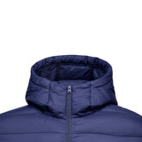 Skechers unisex Sport-Utility Woven Quilted Hooded Jacket in Peacoat for outdoor performance wear