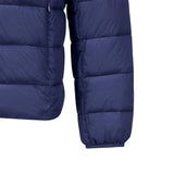 Skechers unisex Sport-Utility Woven Quilted Hooded Jacket in Peacoat for outdoor performance wear