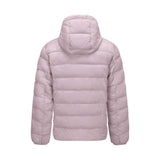 Skechers unisex Sport-Utility Woven Quilted Hooded Jacket in Mauve Shadows for outdoor performance wear