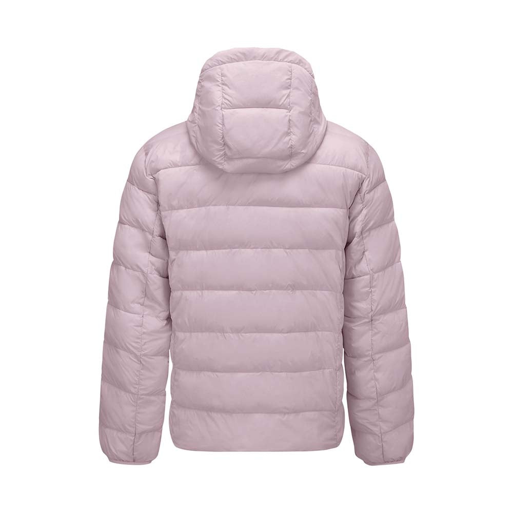 Skechers unisex Sport-Utility Woven Quilted Hooded Jacket in Mauve Shadows for outdoor performance wear