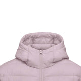 Skechers unisex Sport-Utility Woven Quilted Hooded Jacket in Mauve Shadows for outdoor performance wear
