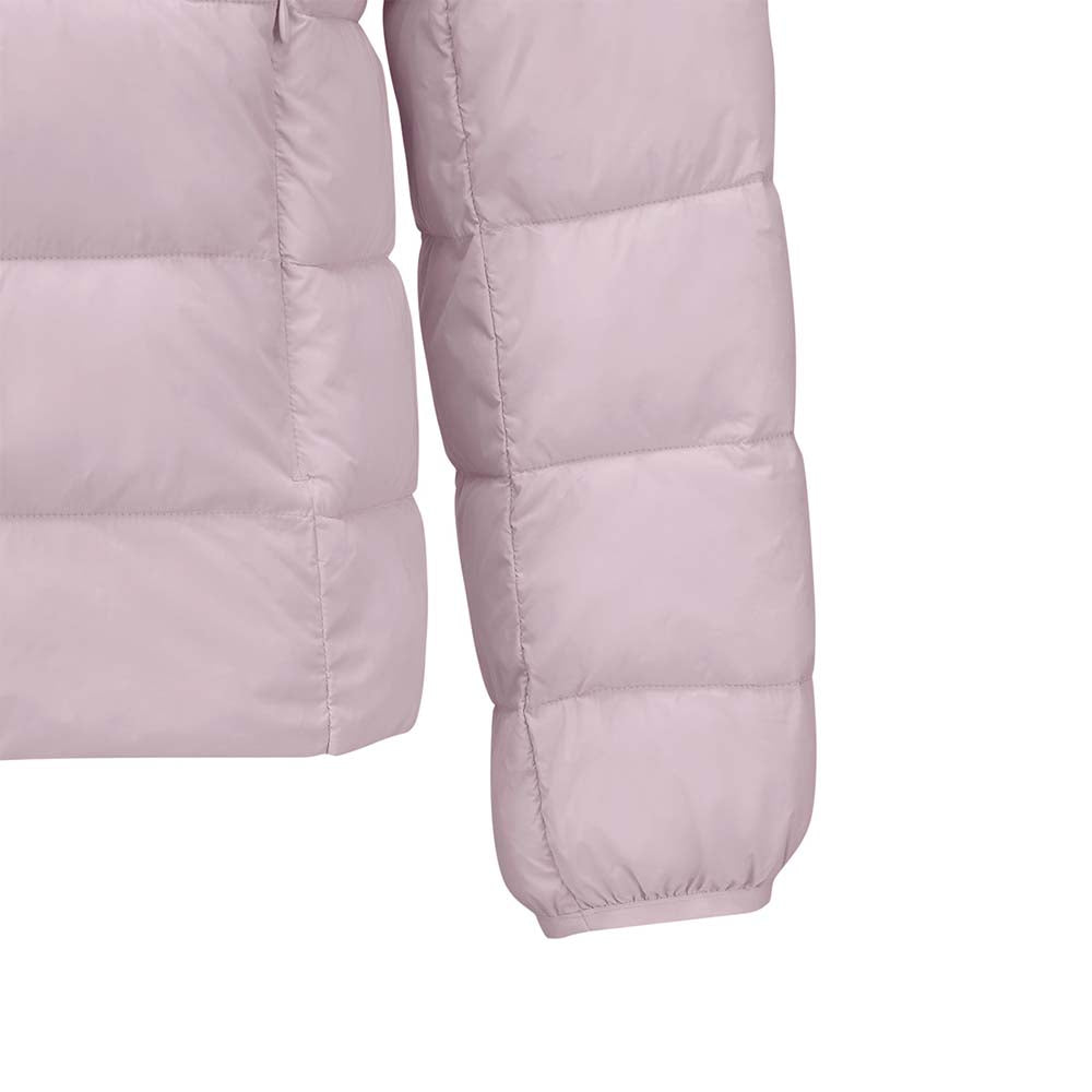 Skechers unisex Sport-Utility Woven Quilted Hooded Jacket in Mauve Shadows for outdoor performance wear