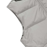 Skechers men's Colorful S Collection Woven Down Vest in Alloy for outdoor performance wear