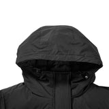 Skechers women's Colorful S Collection Woven Down Parka in Black Beauty for outdoor performance wear