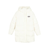 Skechers women's Colorful S Collection Woven Down Parka in Marshmallow for outdoor performance wear