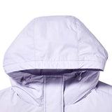 Skechers women's Colorful S Collection Woven Down Parka in Purple Heather for outdoor performance wear