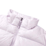 Skechers women's Diamond Woven Down Jacket in Orchid Hush for outdoor performance wear