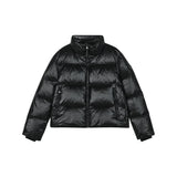 Skechers women's Diamond Woven Down Jacket in Moonless Night for outdoor performance wear
