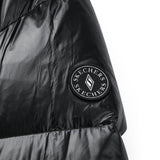 Skechers women's Diamond Woven Down Jacket in Moonless Night for outdoor performance wear