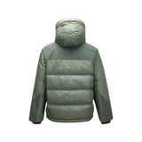 Skechers men's Go Trail Woven Down Jacket in Castor Gray for outdoor performance wear