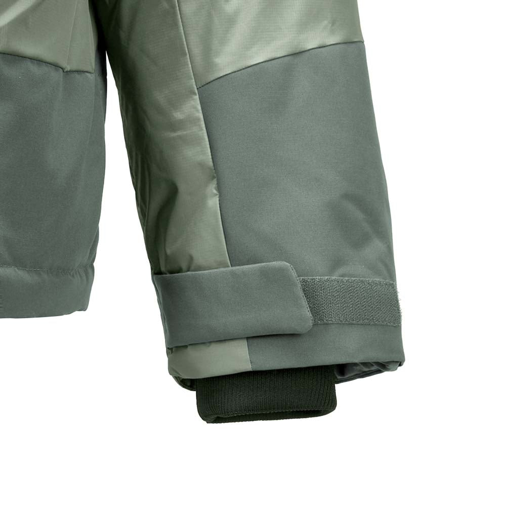 Skechers men's Go Trail Woven Down Jacket in Castor Gray for outdoor performance wear