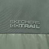 Skechers men's Go Trail Woven Down Jacket in Castor Gray for outdoor performance wear