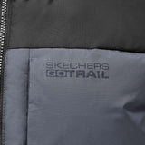 Skechers men's Go Trail Woven Down Vest in Periscope for outdoor performance wear