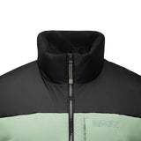 Skechers men's Go Trail Woven Down Vest in Castor Gray for outdoor performance wear